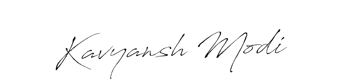 You should practise on your own different ways (Antro_Vectra) to write your name (Kavyansh Modi) in signature. don't let someone else do it for you. Kavyansh Modi signature style 6 images and pictures png