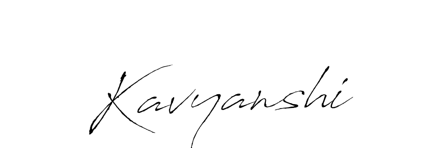 How to make Kavyanshi name signature. Use Antro_Vectra style for creating short signs online. This is the latest handwritten sign. Kavyanshi signature style 6 images and pictures png