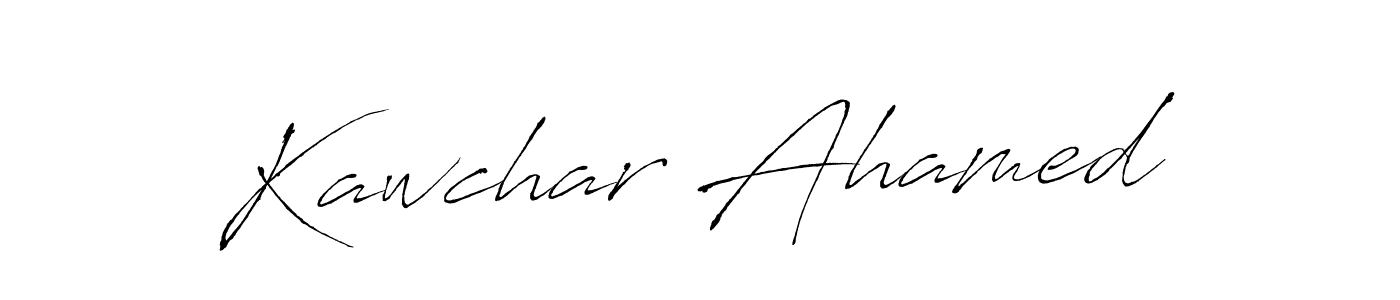 You should practise on your own different ways (Antro_Vectra) to write your name (Kawchar Ahamed) in signature. don't let someone else do it for you. Kawchar Ahamed signature style 6 images and pictures png