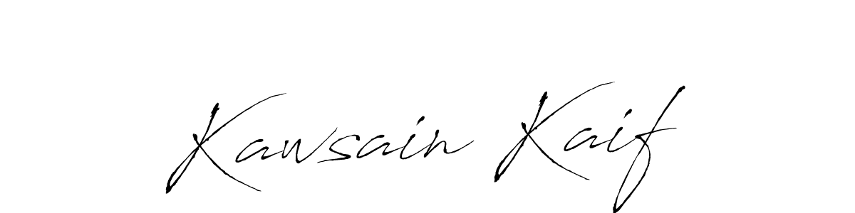 Kawsain Kaif stylish signature style. Best Handwritten Sign (Antro_Vectra) for my name. Handwritten Signature Collection Ideas for my name Kawsain Kaif. Kawsain Kaif signature style 6 images and pictures png