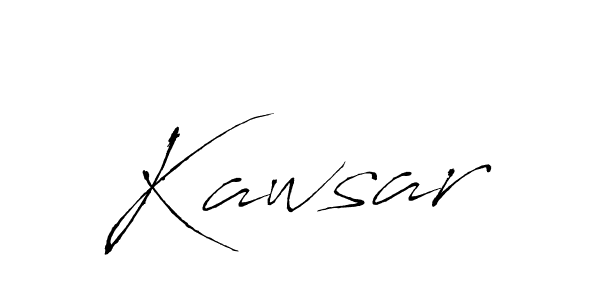 Make a beautiful signature design for name Kawsar. With this signature (Antro_Vectra) style, you can create a handwritten signature for free. Kawsar signature style 6 images and pictures png