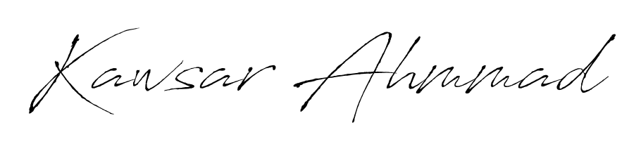 Get an exclusive digital autograph for Kawsar Ahmmad. The Antro_Vectra typeface captures the charm of real penmanship on paper. Kawsar Ahmmad signature style 6 images and pictures png