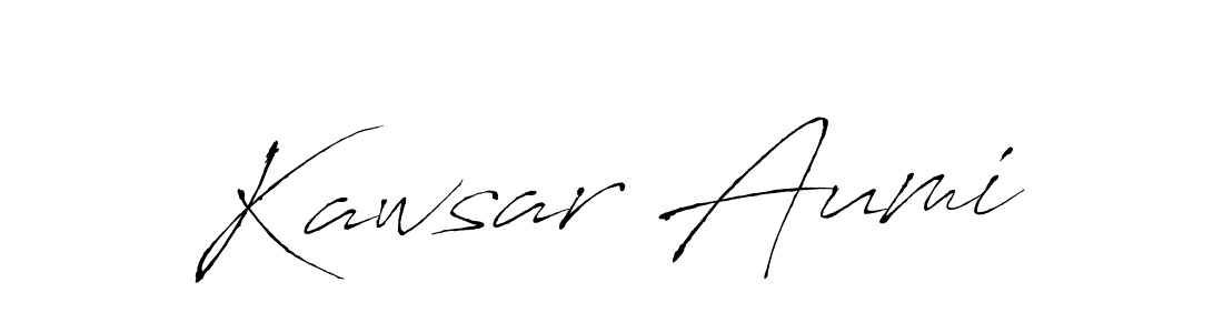 The best way (Antro_Vectra) to make a short signature is to pick only two or three words in your name. The name Kawsar Aumi include a total of six letters. For converting this name. Kawsar Aumi signature style 6 images and pictures png