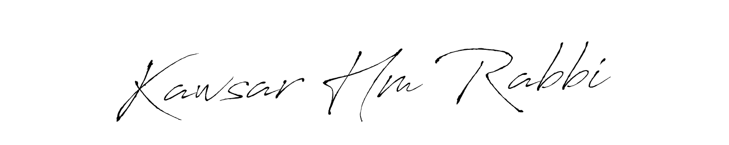 Similarly Antro_Vectra is the best handwritten signature design. Signature creator online .You can use it as an online autograph creator for name Kawsar Hm Rabbi. Kawsar Hm Rabbi signature style 6 images and pictures png