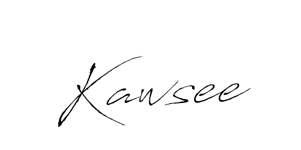 if you are searching for the best signature style for your name Kawsee. so please give up your signature search. here we have designed multiple signature styles  using Antro_Vectra. Kawsee signature style 6 images and pictures png