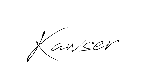 Create a beautiful signature design for name Kawser. With this signature (Antro_Vectra) fonts, you can make a handwritten signature for free. Kawser signature style 6 images and pictures png