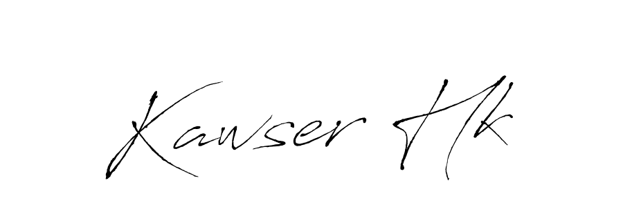 Create a beautiful signature design for name Kawser Hk. With this signature (Antro_Vectra) fonts, you can make a handwritten signature for free. Kawser Hk signature style 6 images and pictures png