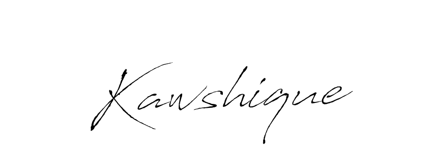 Create a beautiful signature design for name Kawshique. With this signature (Antro_Vectra) fonts, you can make a handwritten signature for free. Kawshique signature style 6 images and pictures png