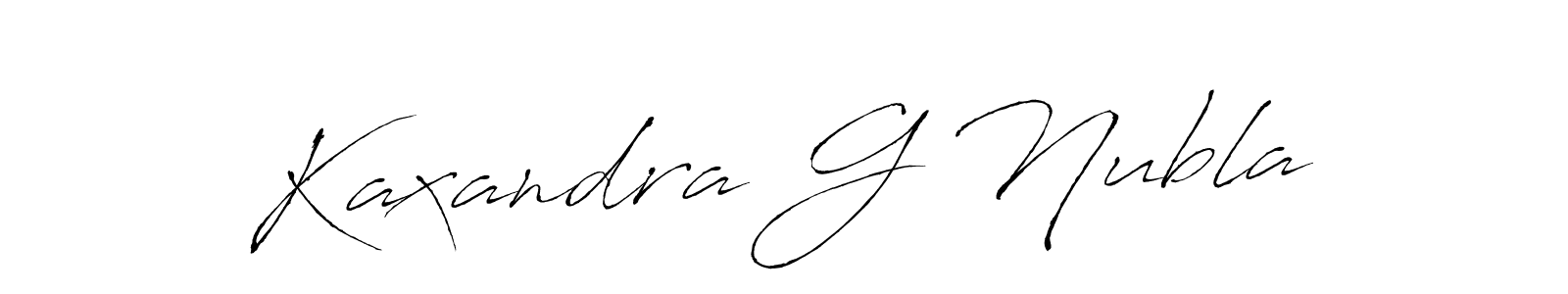 Make a beautiful signature design for name Kaxandra G Nubla. With this signature (Antro_Vectra) style, you can create a handwritten signature for free. Kaxandra G Nubla signature style 6 images and pictures png