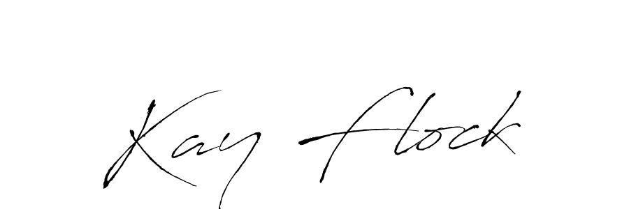 How to make Kay Flock name signature. Use Antro_Vectra style for creating short signs online. This is the latest handwritten sign. Kay Flock signature style 6 images and pictures png