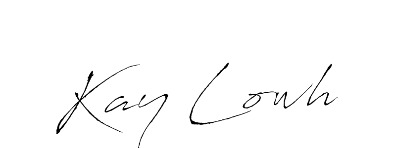 Design your own signature with our free online signature maker. With this signature software, you can create a handwritten (Antro_Vectra) signature for name Kay Lowh. Kay Lowh signature style 6 images and pictures png
