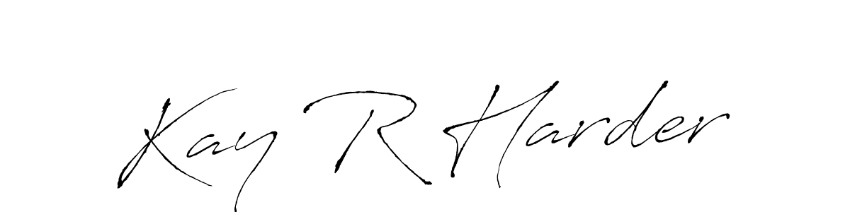 Design your own signature with our free online signature maker. With this signature software, you can create a handwritten (Antro_Vectra) signature for name Kay R Harder. Kay R Harder signature style 6 images and pictures png