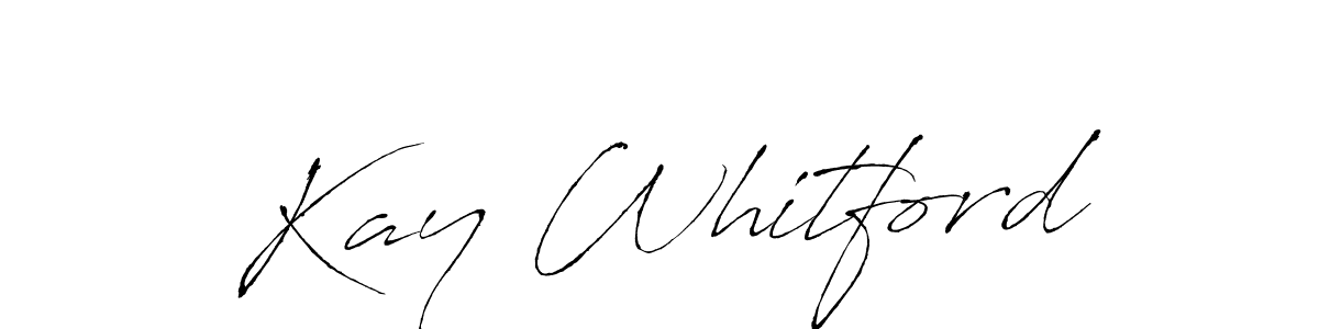 How to make Kay Whitford name signature. Use Antro_Vectra style for creating short signs online. This is the latest handwritten sign. Kay Whitford signature style 6 images and pictures png