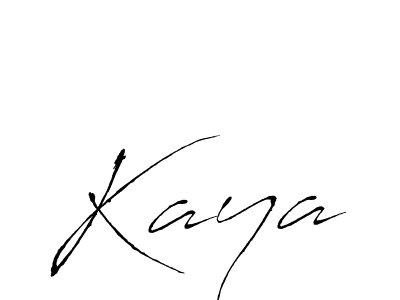 Design your own signature with our free online signature maker. With this signature software, you can create a handwritten (Antro_Vectra) signature for name Kaya. Kaya signature style 6 images and pictures png