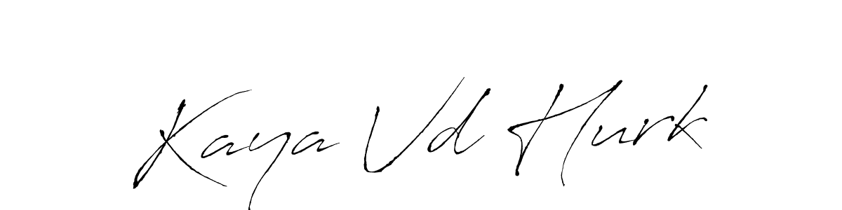 Design your own signature with our free online signature maker. With this signature software, you can create a handwritten (Antro_Vectra) signature for name Kaya Vd Hurk. Kaya Vd Hurk signature style 6 images and pictures png
