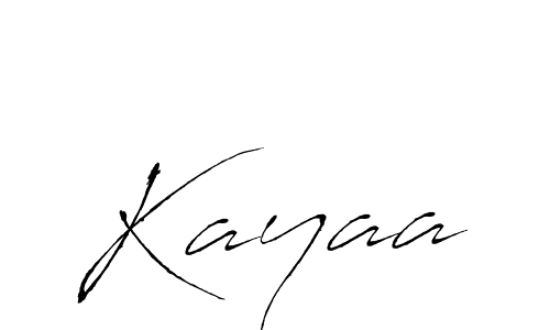 Make a beautiful signature design for name Kayaa. With this signature (Antro_Vectra) style, you can create a handwritten signature for free. Kayaa signature style 6 images and pictures png