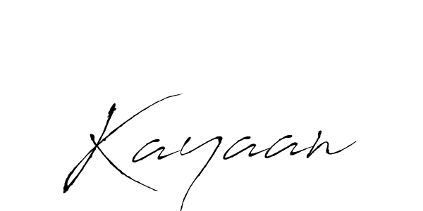 Design your own signature with our free online signature maker. With this signature software, you can create a handwritten (Antro_Vectra) signature for name Kayaan. Kayaan signature style 6 images and pictures png