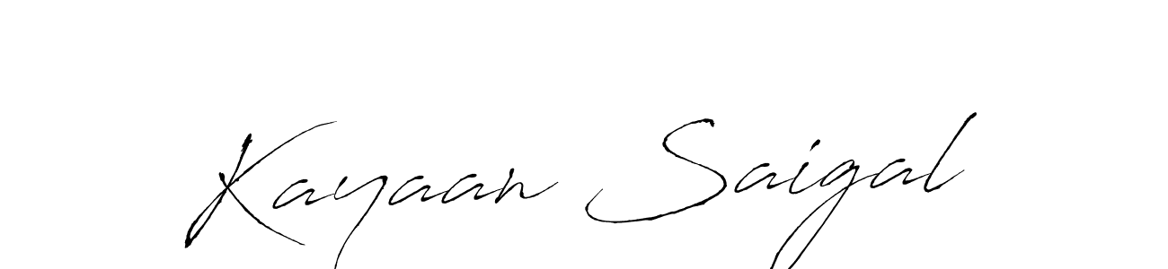 The best way (Antro_Vectra) to make a short signature is to pick only two or three words in your name. The name Kayaan Saigal include a total of six letters. For converting this name. Kayaan Saigal signature style 6 images and pictures png