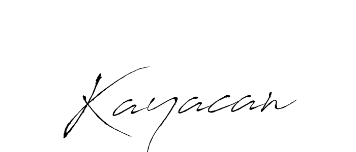 How to make Kayacan signature? Antro_Vectra is a professional autograph style. Create handwritten signature for Kayacan name. Kayacan signature style 6 images and pictures png