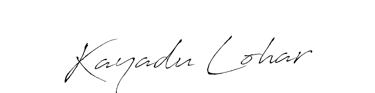 Make a beautiful signature design for name Kayadu Lohar. With this signature (Antro_Vectra) style, you can create a handwritten signature for free. Kayadu Lohar signature style 6 images and pictures png