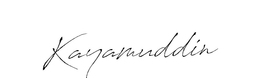 How to make Kayamuddin signature? Antro_Vectra is a professional autograph style. Create handwritten signature for Kayamuddin name. Kayamuddin signature style 6 images and pictures png