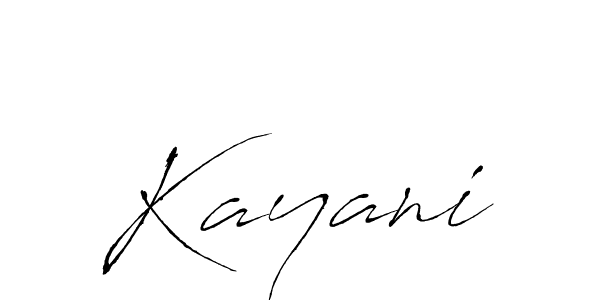 Design your own signature with our free online signature maker. With this signature software, you can create a handwritten (Antro_Vectra) signature for name Kayani. Kayani signature style 6 images and pictures png