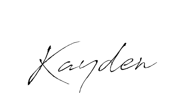 Design your own signature with our free online signature maker. With this signature software, you can create a handwritten (Antro_Vectra) signature for name Kayden. Kayden signature style 6 images and pictures png