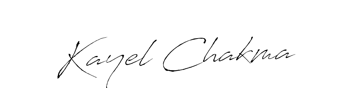 How to make Kayel Chakma name signature. Use Antro_Vectra style for creating short signs online. This is the latest handwritten sign. Kayel Chakma signature style 6 images and pictures png
