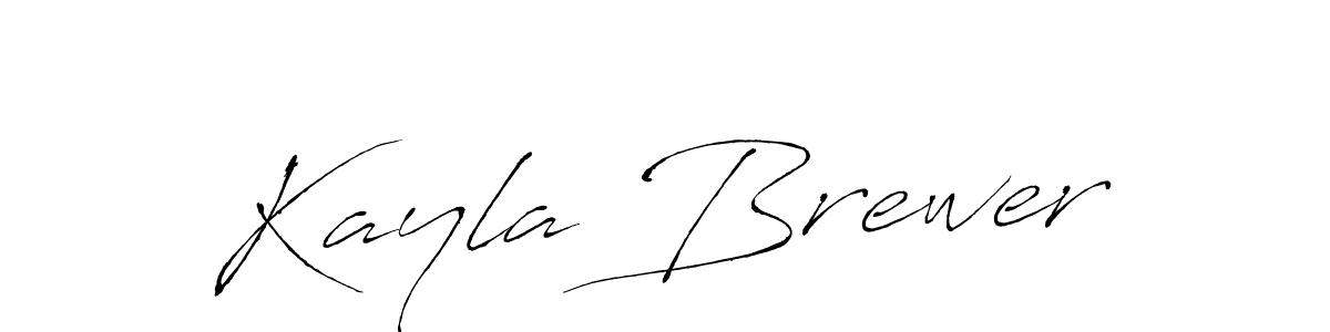 How to make Kayla Brewer name signature. Use Antro_Vectra style for creating short signs online. This is the latest handwritten sign. Kayla Brewer signature style 6 images and pictures png