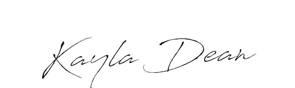 Design your own signature with our free online signature maker. With this signature software, you can create a handwritten (Antro_Vectra) signature for name Kayla Dean. Kayla Dean signature style 6 images and pictures png