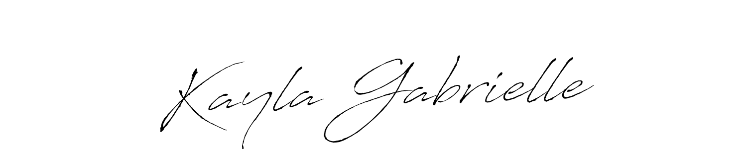 Create a beautiful signature design for name Kayla Gabrielle. With this signature (Antro_Vectra) fonts, you can make a handwritten signature for free. Kayla Gabrielle signature style 6 images and pictures png