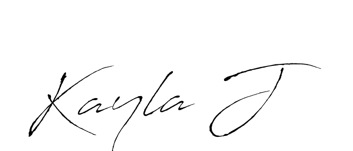 Make a beautiful signature design for name Kayla J. With this signature (Antro_Vectra) style, you can create a handwritten signature for free. Kayla J signature style 6 images and pictures png