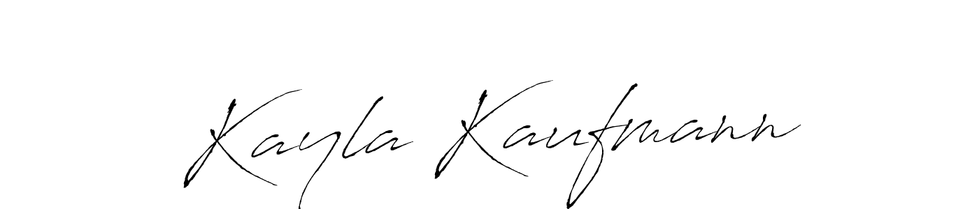 Create a beautiful signature design for name Kayla Kaufmann. With this signature (Antro_Vectra) fonts, you can make a handwritten signature for free. Kayla Kaufmann signature style 6 images and pictures png