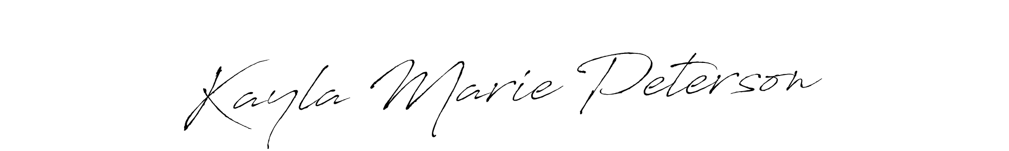 Design your own signature with our free online signature maker. With this signature software, you can create a handwritten (Antro_Vectra) signature for name Kayla Marie Peterson. Kayla Marie Peterson signature style 6 images and pictures png