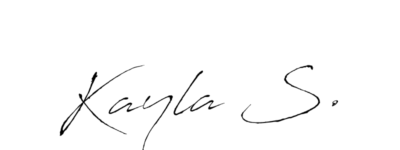 if you are searching for the best signature style for your name Kayla S.. so please give up your signature search. here we have designed multiple signature styles  using Antro_Vectra. Kayla S. signature style 6 images and pictures png