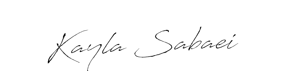Also we have Kayla Sabaei name is the best signature style. Create professional handwritten signature collection using Antro_Vectra autograph style. Kayla Sabaei signature style 6 images and pictures png