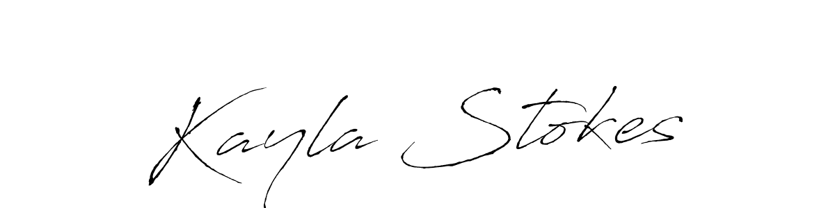 Create a beautiful signature design for name Kayla Stokes. With this signature (Antro_Vectra) fonts, you can make a handwritten signature for free. Kayla Stokes signature style 6 images and pictures png