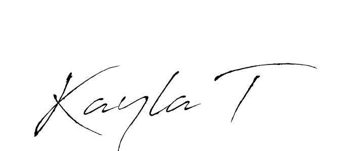 The best way (Antro_Vectra) to make a short signature is to pick only two or three words in your name. The name Kayla T include a total of six letters. For converting this name. Kayla T signature style 6 images and pictures png