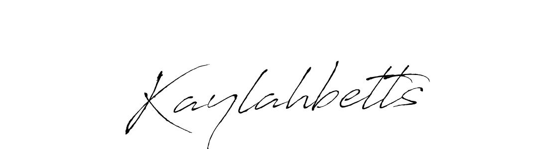 Make a beautiful signature design for name Kaylahbetts. With this signature (Antro_Vectra) style, you can create a handwritten signature for free. Kaylahbetts signature style 6 images and pictures png
