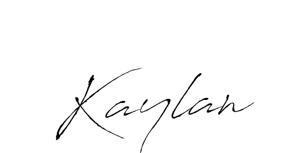 Design your own signature with our free online signature maker. With this signature software, you can create a handwritten (Antro_Vectra) signature for name Kaylan. Kaylan signature style 6 images and pictures png