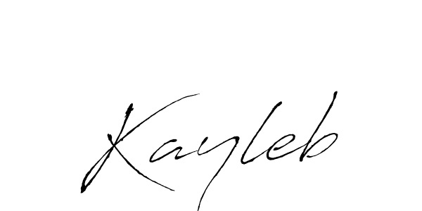 Kayleb stylish signature style. Best Handwritten Sign (Antro_Vectra) for my name. Handwritten Signature Collection Ideas for my name Kayleb. Kayleb signature style 6 images and pictures png