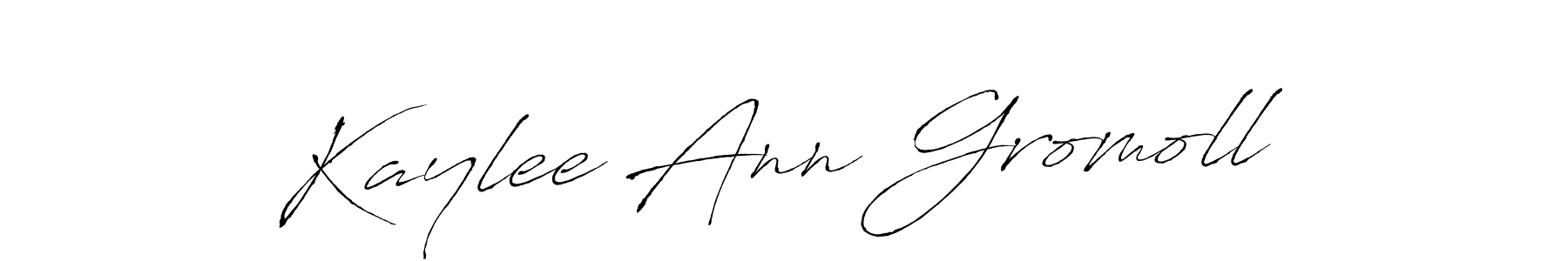 Make a beautiful signature design for name Kaylee Ann Gromoll. With this signature (Antro_Vectra) style, you can create a handwritten signature for free. Kaylee Ann Gromoll signature style 6 images and pictures png