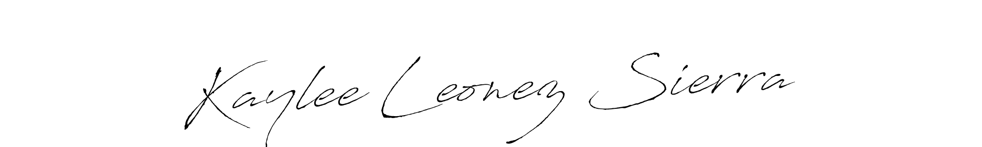 How to make Kaylee Leonez Sierra signature? Antro_Vectra is a professional autograph style. Create handwritten signature for Kaylee Leonez Sierra name. Kaylee Leonez Sierra signature style 6 images and pictures png