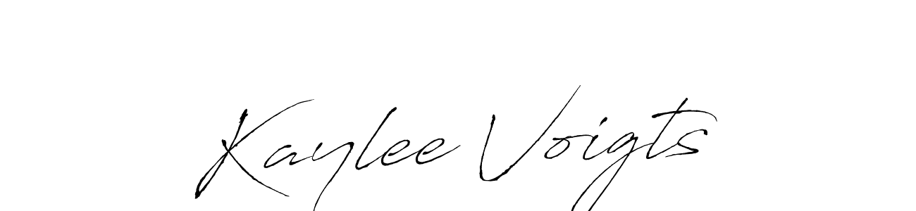 Create a beautiful signature design for name Kaylee Voigts. With this signature (Antro_Vectra) fonts, you can make a handwritten signature for free. Kaylee Voigts signature style 6 images and pictures png