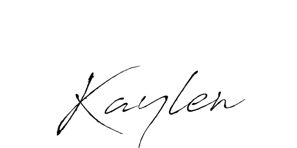 Make a beautiful signature design for name Kaylen. With this signature (Antro_Vectra) style, you can create a handwritten signature for free. Kaylen signature style 6 images and pictures png