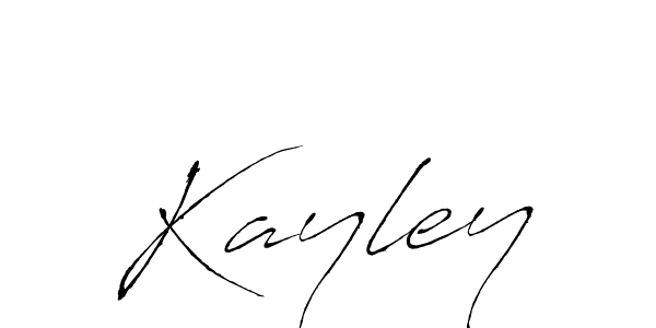 Design your own signature with our free online signature maker. With this signature software, you can create a handwritten (Antro_Vectra) signature for name Kayley. Kayley signature style 6 images and pictures png