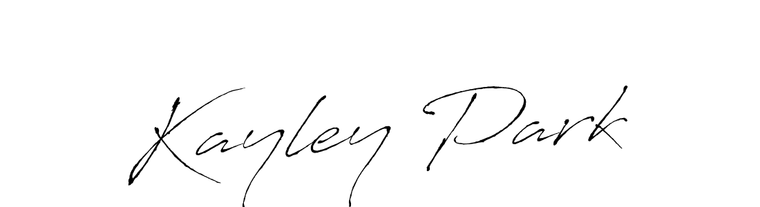 How to make Kayley Park name signature. Use Antro_Vectra style for creating short signs online. This is the latest handwritten sign. Kayley Park signature style 6 images and pictures png