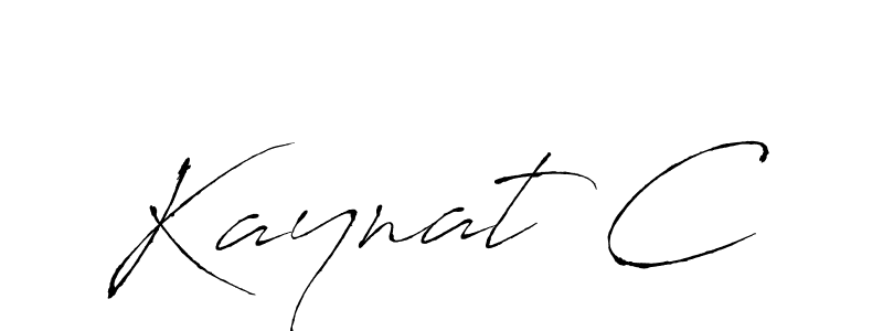 Kaynat C stylish signature style. Best Handwritten Sign (Antro_Vectra) for my name. Handwritten Signature Collection Ideas for my name Kaynat C. Kaynat C signature style 6 images and pictures png