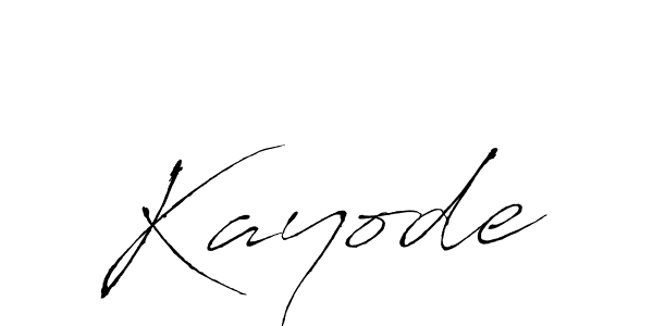 Design your own signature with our free online signature maker. With this signature software, you can create a handwritten (Antro_Vectra) signature for name Kayode. Kayode signature style 6 images and pictures png