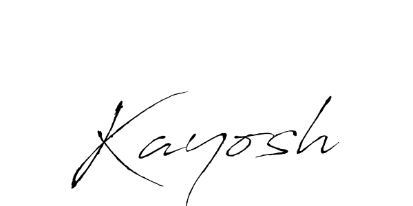 How to make Kayosh signature? Antro_Vectra is a professional autograph style. Create handwritten signature for Kayosh name. Kayosh signature style 6 images and pictures png